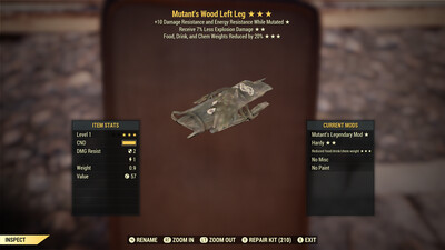 Mutants Explosive FDC Wood LL Lvl 1
