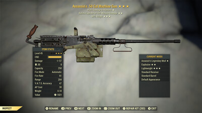 Assassins Explosive 90 50-cal Machine Gun