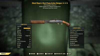 Ghoul Slayers Explosive 25 Pump Action Shotgun