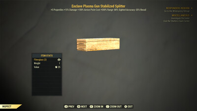 Enclave Plasma Gun Stabilized Splitter