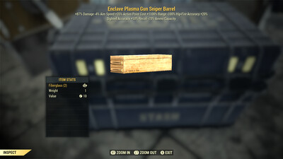 Enclave Plasma Gun Sniper Barrel