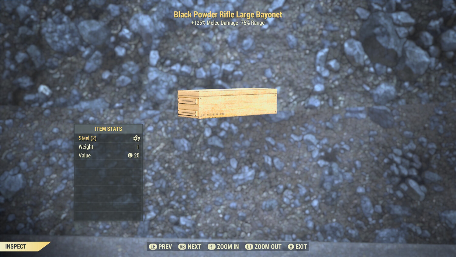 Black Powder Rifle Large Bayonet