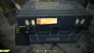 Enclave Plasma Gun Medium Scope