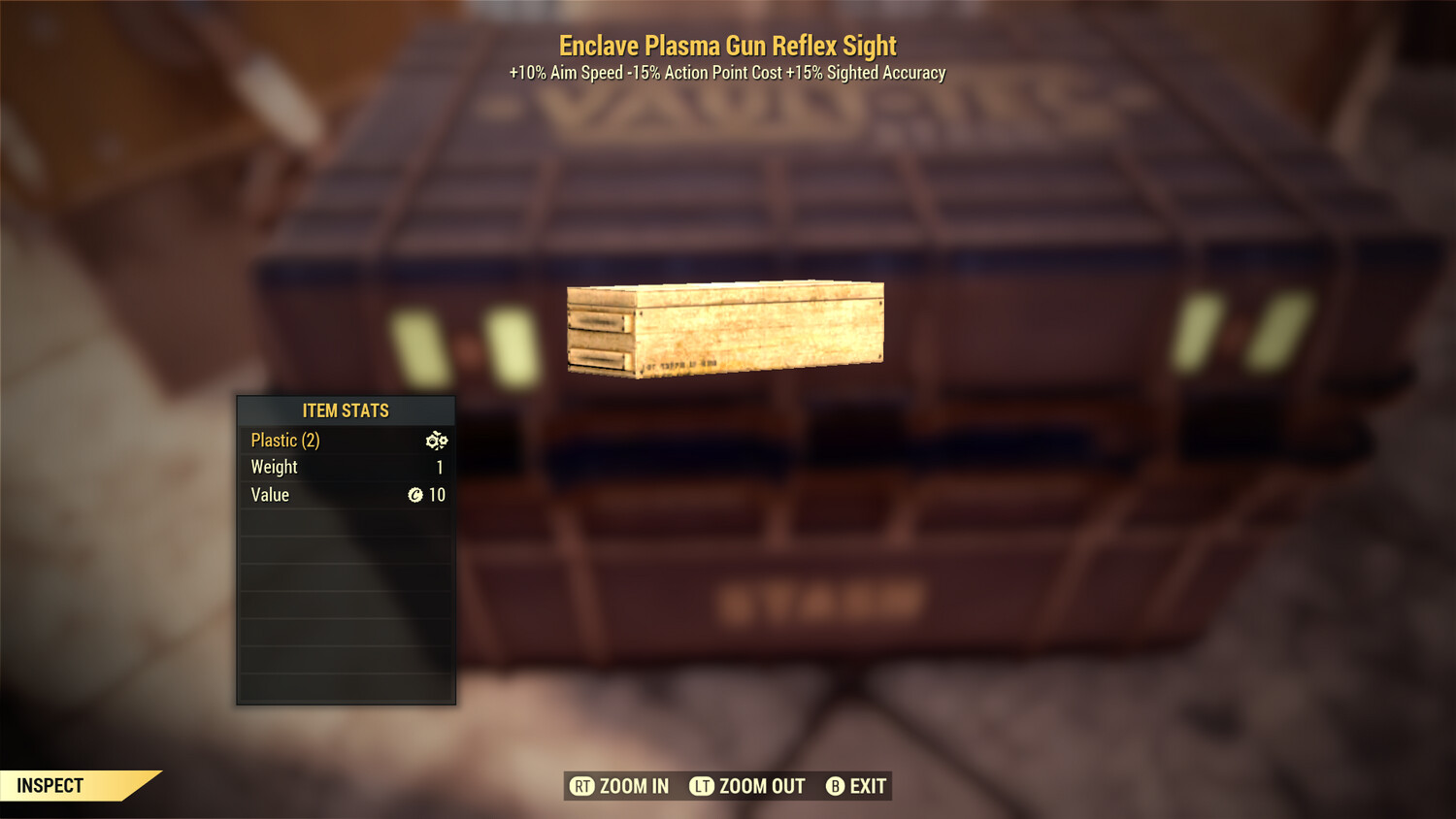 Enclave Plasma Gun Reflex Sight