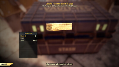Enclave Plasma Gun Reflex Sight
