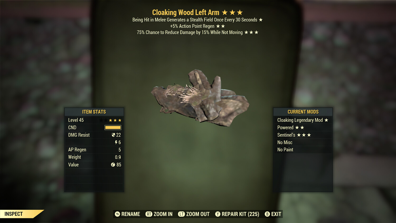 Cloaking AP Sentinel Wood LA