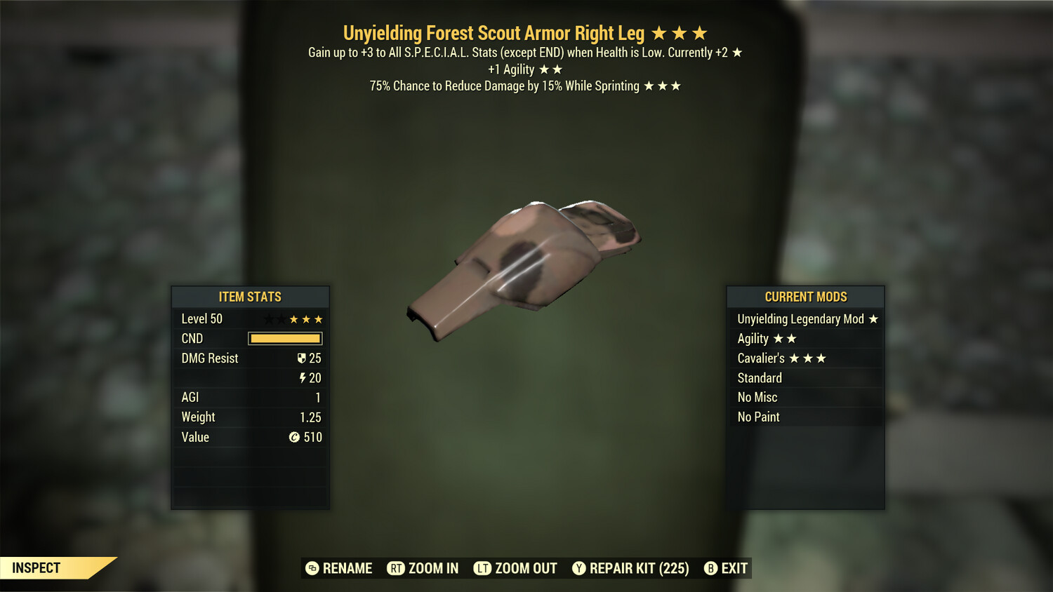Unyielding 1A Cavalier F Scout RL