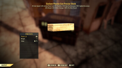 Enclave Plasma Gun Precise Stock