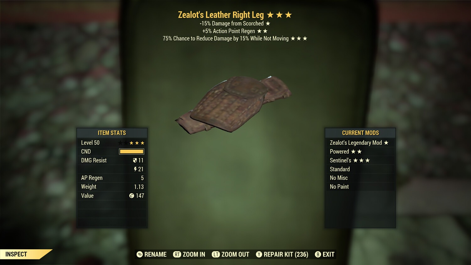 Zealots AP Sentinel Leather RL