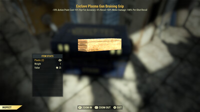 Enclave Plasma Gun Bruising Grip