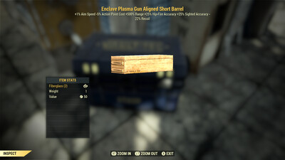 Enclave Plasma Gun Aligned Short Barrel