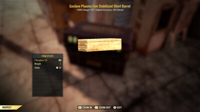 Enclave Plasma Gun Stabilized Short Barrel