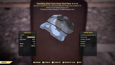 Unyielding Explosive Cavalier U Scout Chest