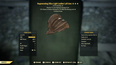 Regenerating Explosive Sentinel Leather LA