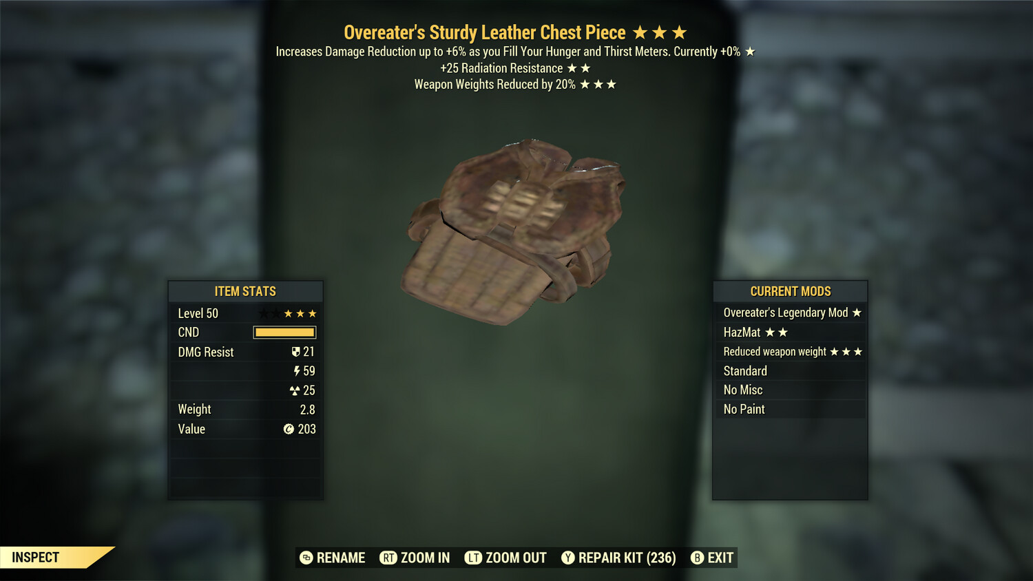 Overeaters RR WWR Leather Chest