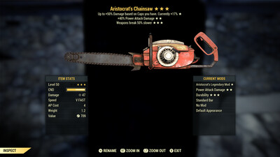 Aristocrat PA/Durability Chainsaw