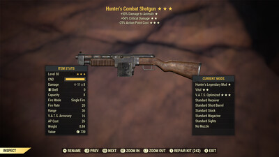Hunters 50/25 Combat Shotgun
