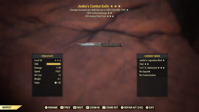 Junkie 50/25 Combat Knife