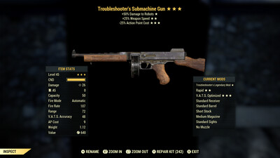 Troubleshooters 25/25 Submachine Gun