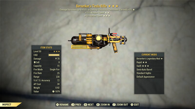 Berserker 25/15r Tesla Rifle