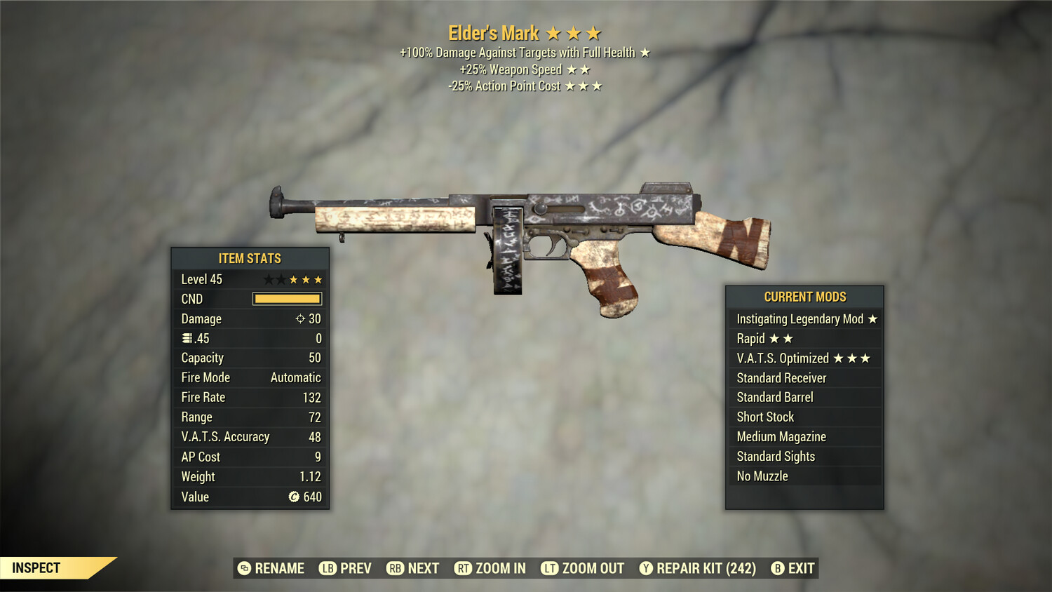 Instigating 25/25 Elders Mark