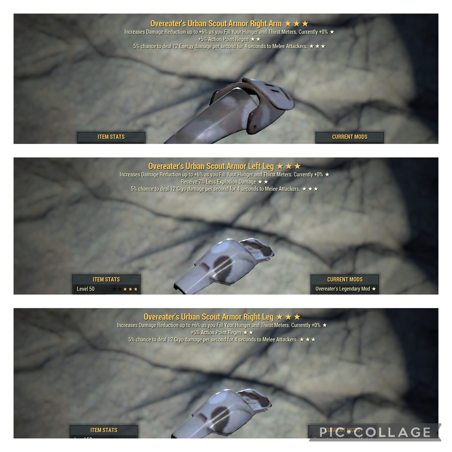 Overeaters 2AP 1Explo DMG To Melee Scout Set 3/5