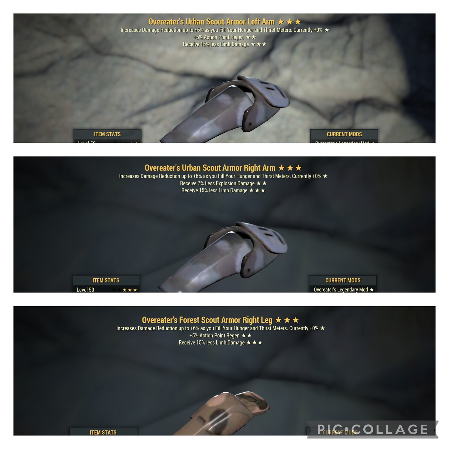 Overeaters 2AP 1Explo -45% Limb DMG Scout Set 3/5