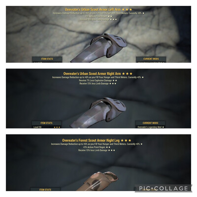 Overeaters 2AP 1Explo -45% Limb DMG Scout Set 3/5