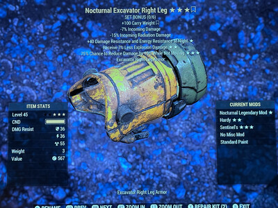 Nocturnal Explosive Sentinel Excavator RL