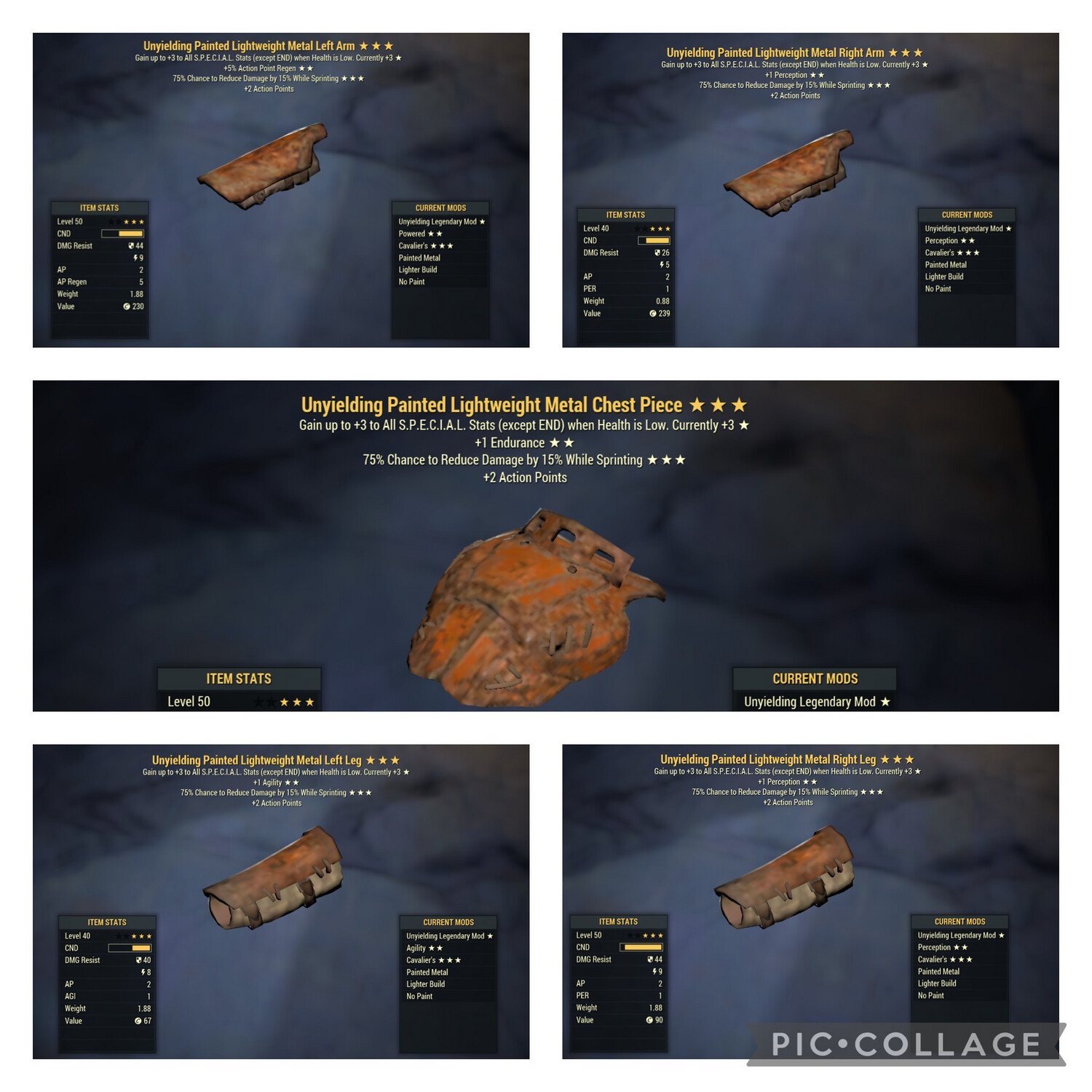 Unyielding Cavalier Metal Set