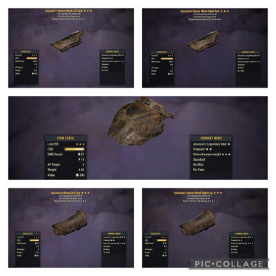 Assassins AP (X5) WWR (X4) LMB DMG (X1) Metal Set