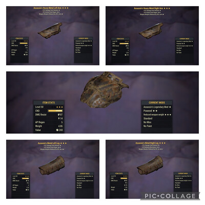 Assassins AP (X4) WWR (X5) Metal Set