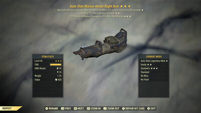 Auto Stim Explosive Sentinel Marine RA