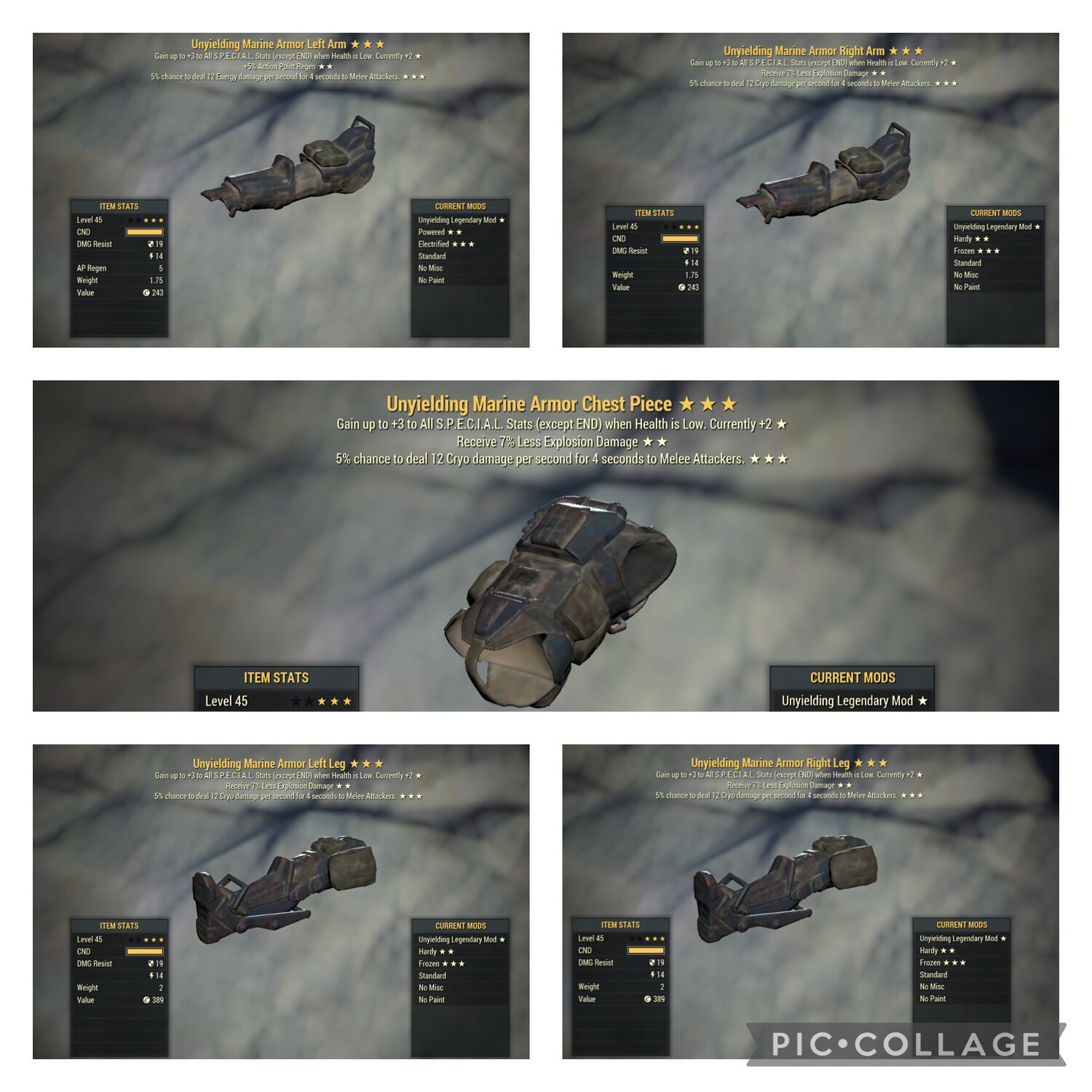 Unyielding Explo (X4) AP (X1) DMG To Attackers Marine Set