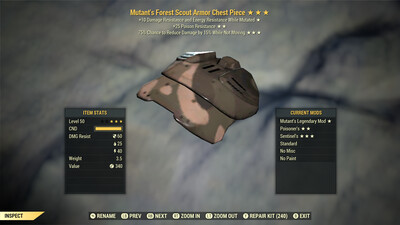 Mutants PR Sentinel F Scout Chest