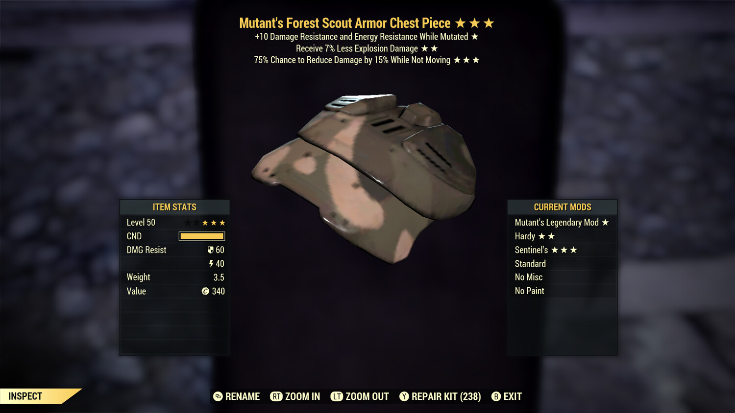 Mutants Explosive Sentinel F Scout Chest