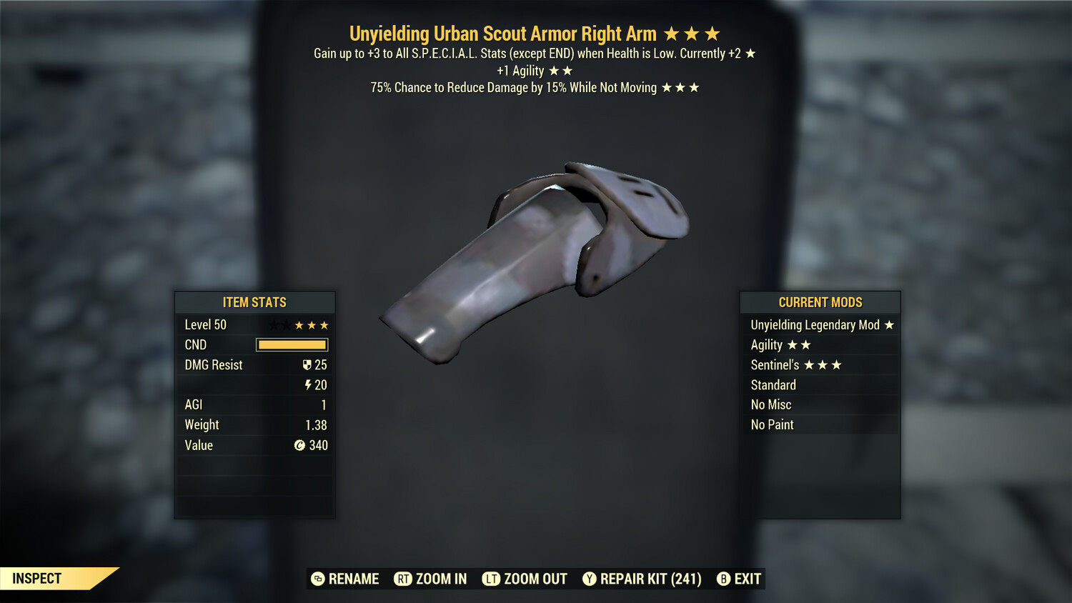 Unyielding 1A Sentinel U Scout RA