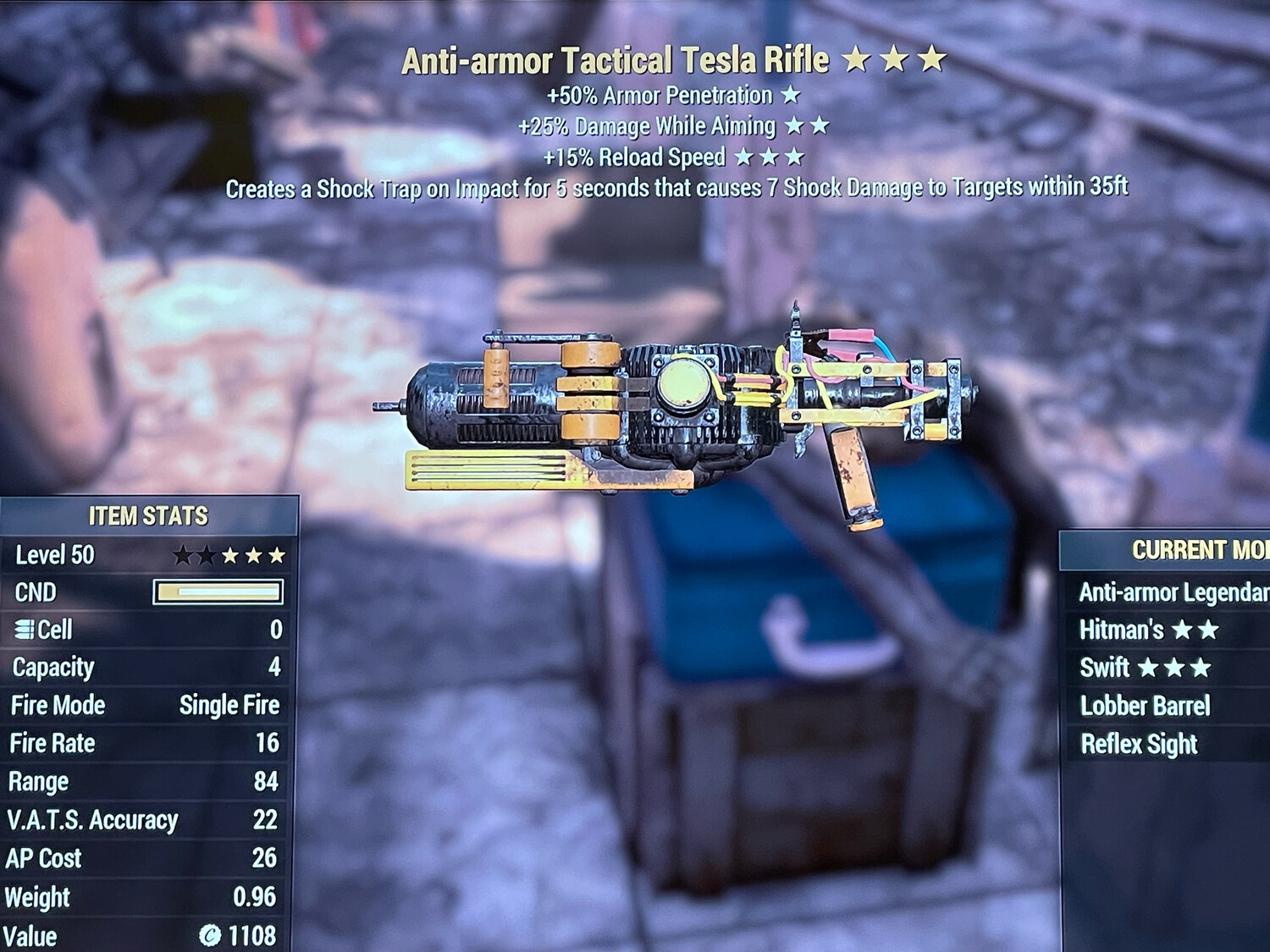 Anti Armor 25A/15r Legacy Tesla Lobber