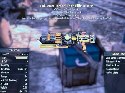 Anti Armor 25A/15r Legacy Tesla Lobber