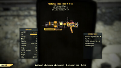 Nocturnal 50/25 Tesla Rifle