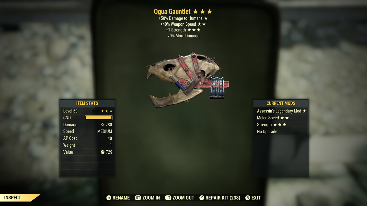 Assassins SS/1S Ogua Gauntlet