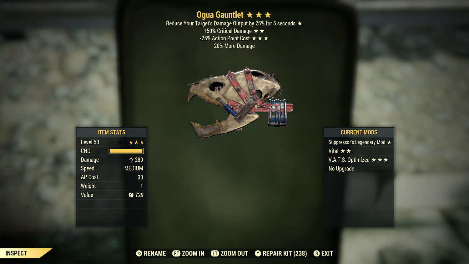 Suppressors 50/25 Ogua Gauntlet