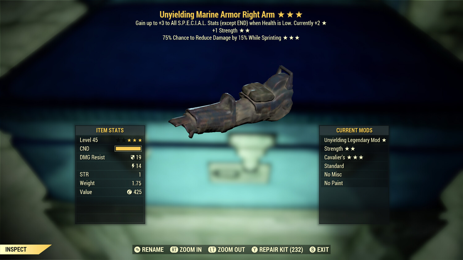 Unyielding 1S Cavalier Marine RA