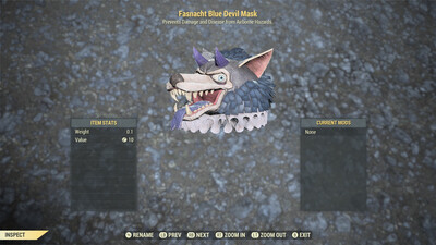 Fasnacht Blue Devil Mask