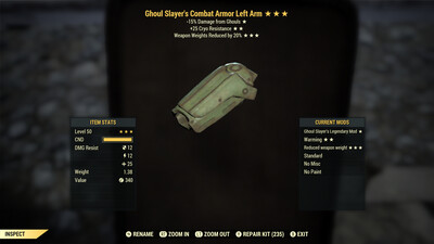 Ghoul Slayers Cryo WWR Combat LA