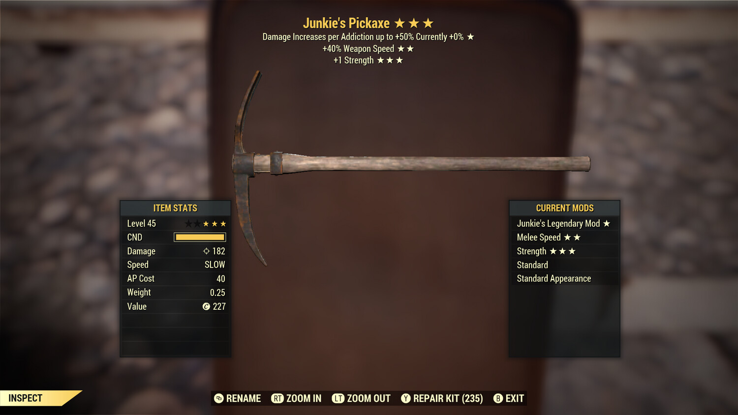 Junkie SS/1S Pickaxe