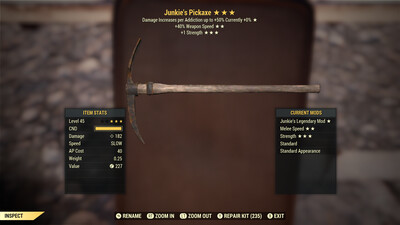 Junkie SS/1S Pickaxe