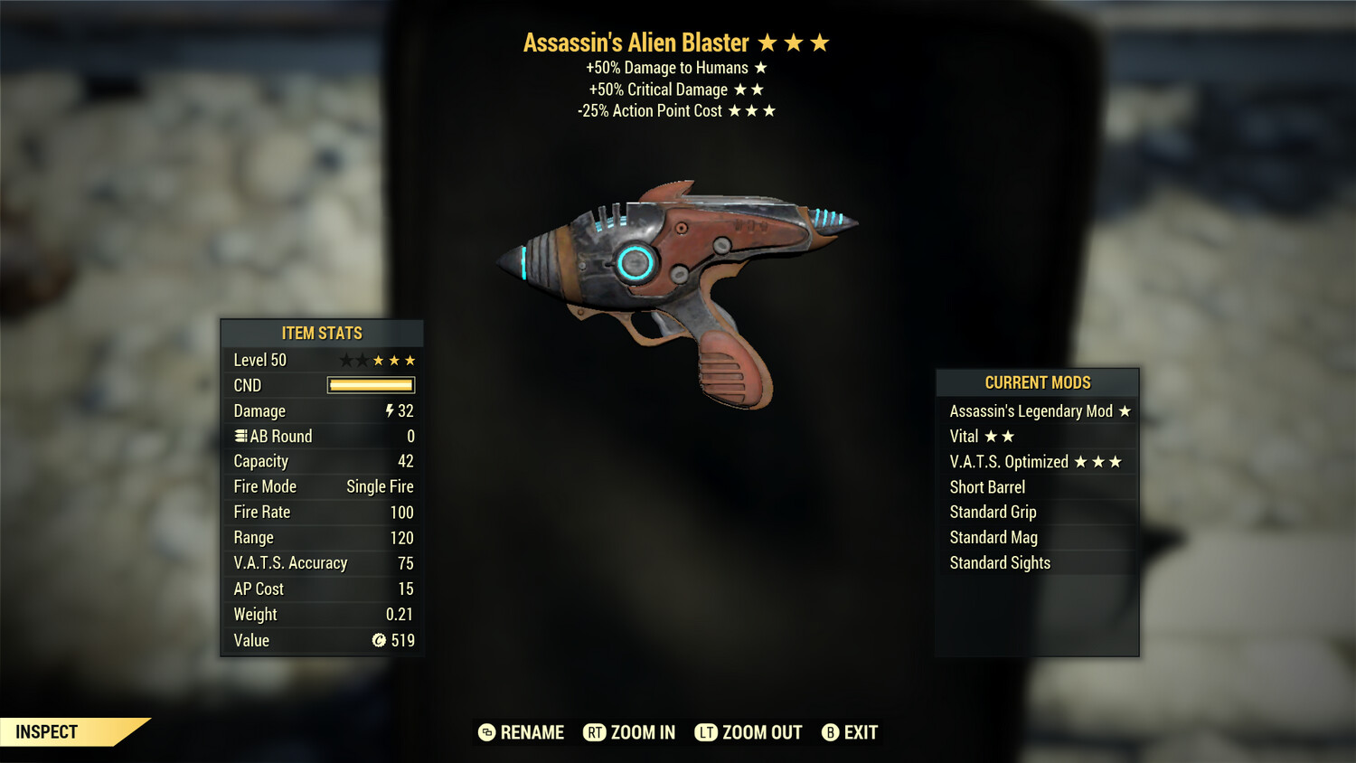 Assassins 50/25 Alien Blaster