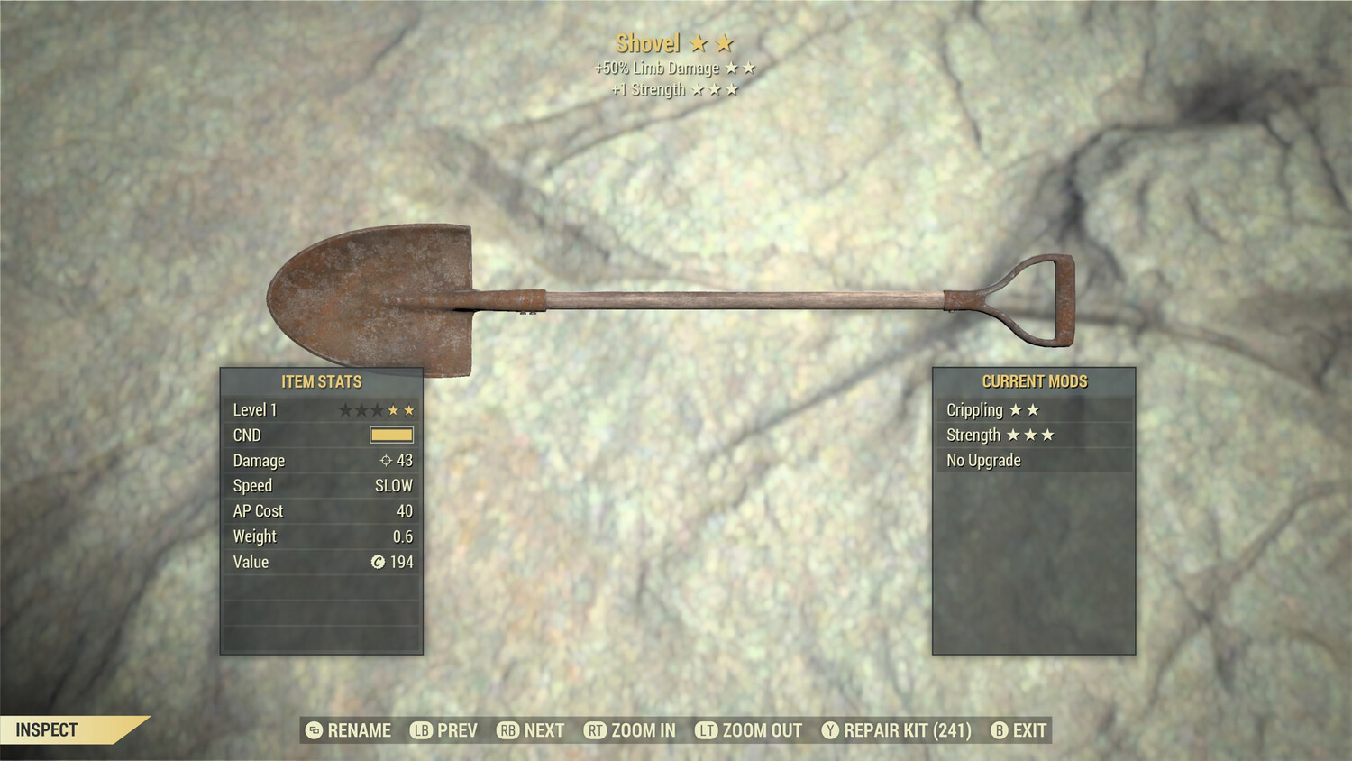 Legacy Perkless 50L/1S Shovel