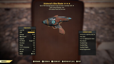 Aristocrat 50/25 Alien Blaster